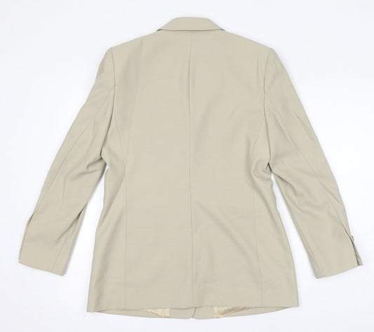 St Michael Womens Ivory Jacket Blazer Size 12 Button