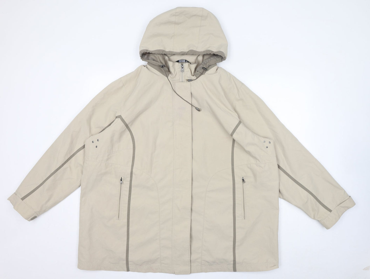 BM Womens Ivory Jacket Size XL Zip