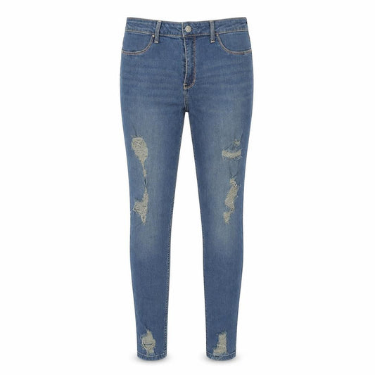 Hollister Womens Blue Cotton Skinny Jeans Size 30 in L28 in Slim Zip