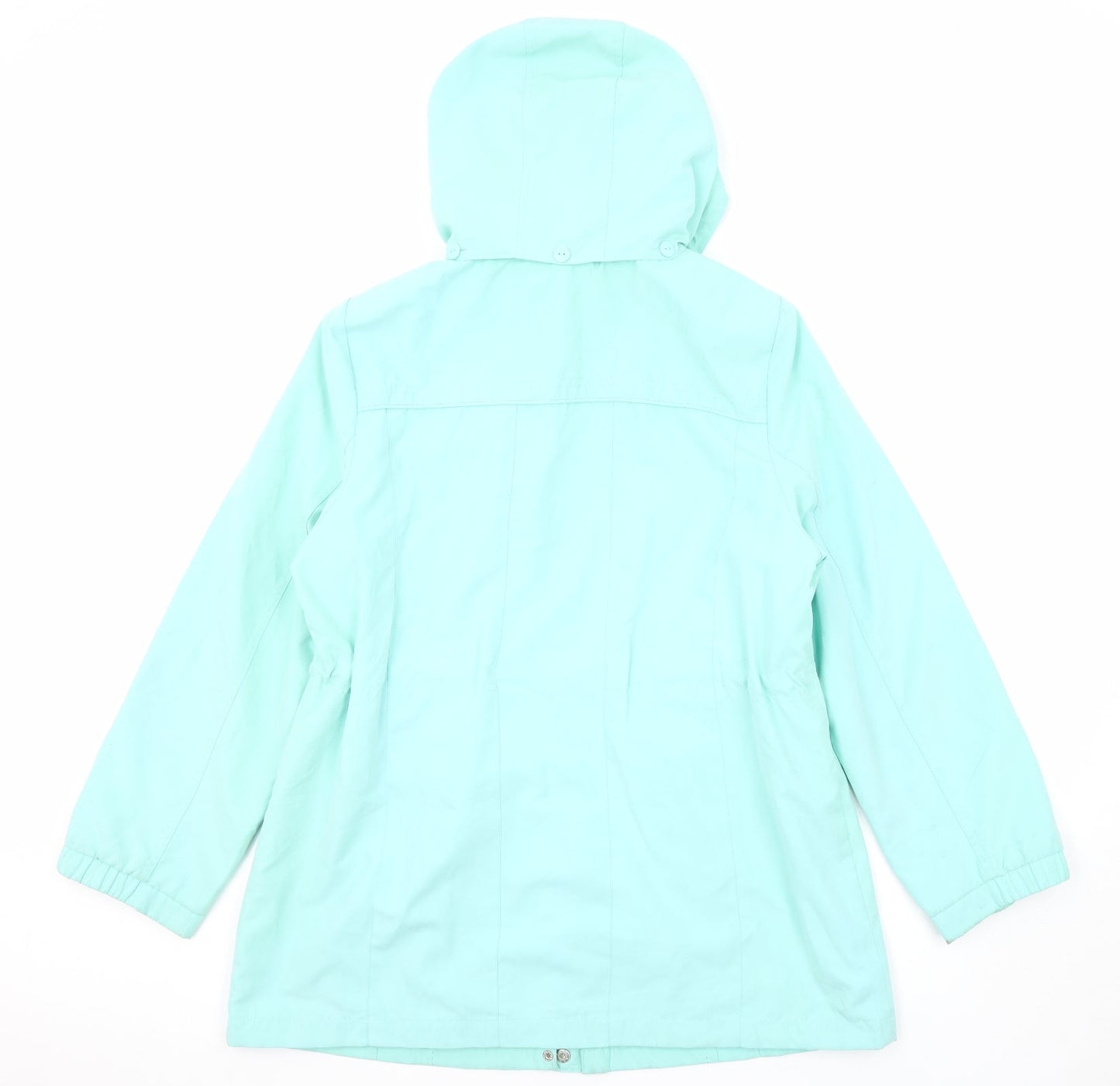 Bonmarché Womens Blue Parka Coat Size M Zip