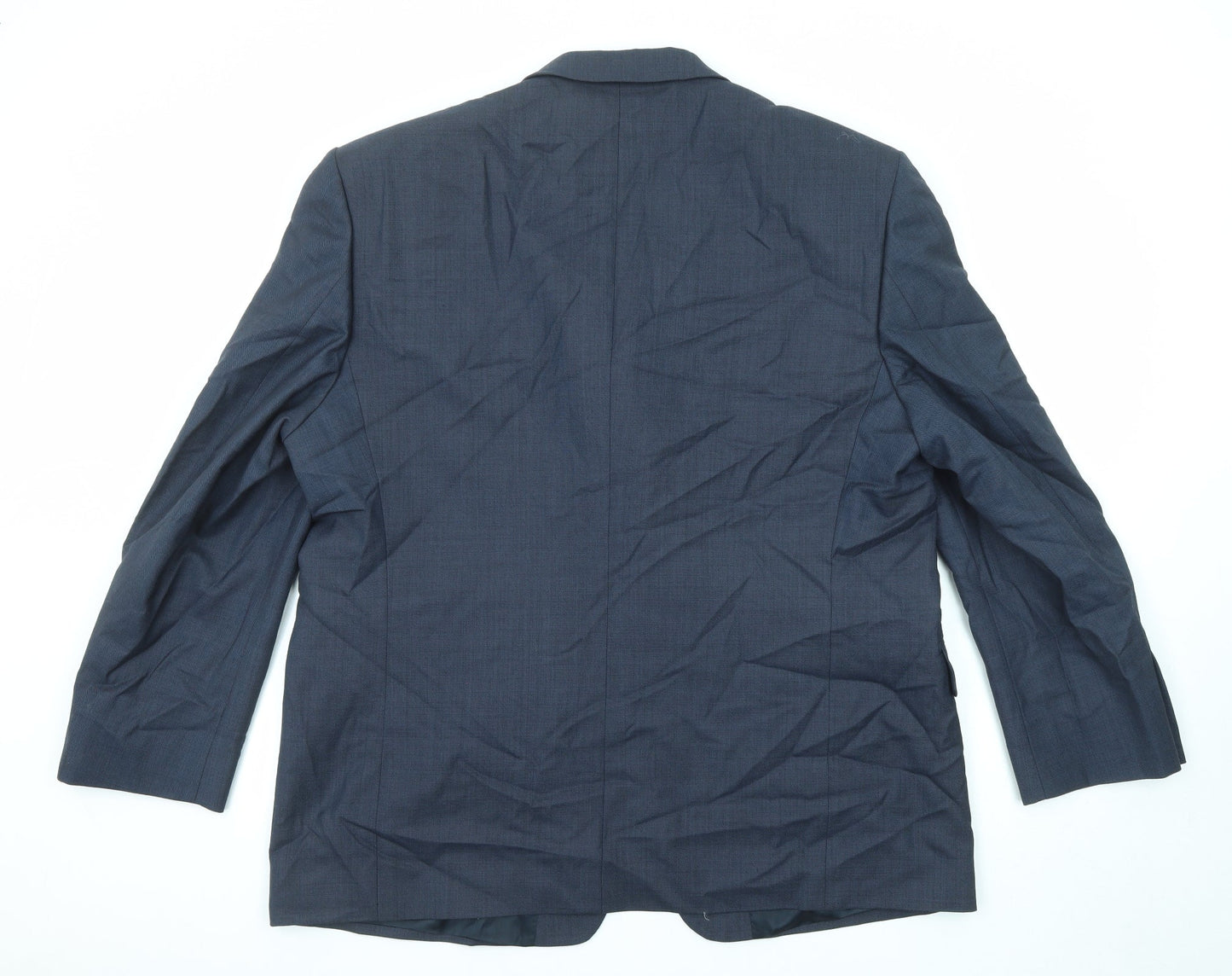 Nino Bertini Mens Blue Wool Jacket Suit Jacket Size 46 Regular