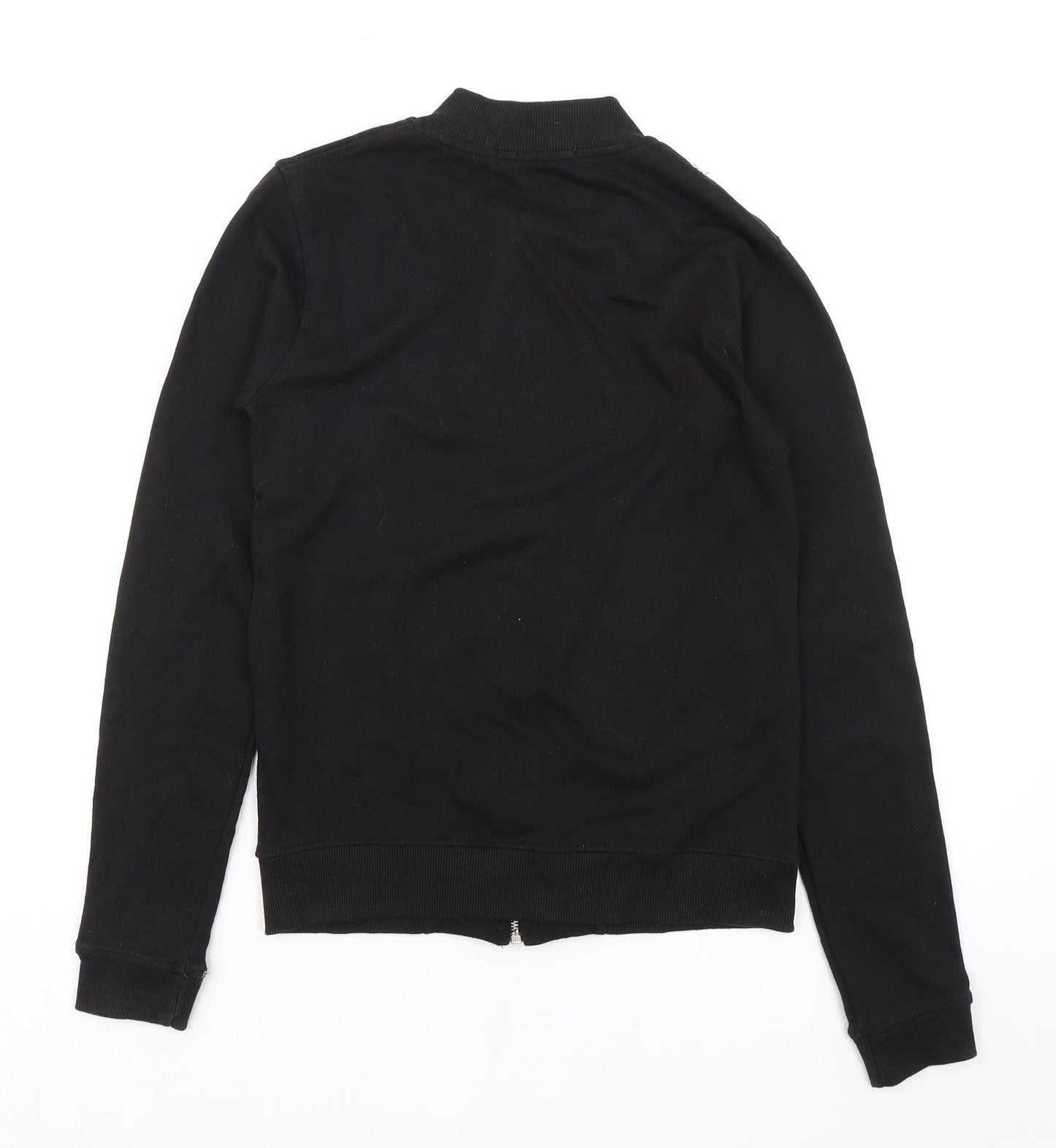 Missguided Womens Black Polyester Full Zip Sweatshirt Size 6 Zip