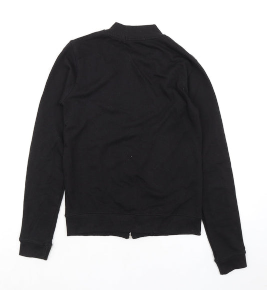 Missguided Womens Black Polyester Full Zip Sweatshirt Size 6 Zip