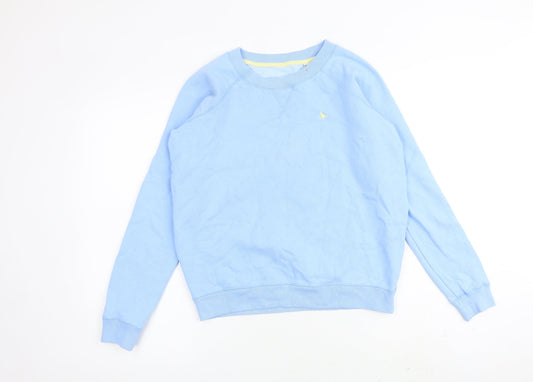 Jack Wills Womens Blue Cotton Pullover Sweatshirt Size 6 Pullover