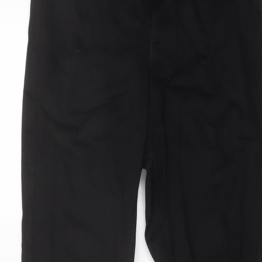 Marks and Spencer Womens Black Cotton Skinny Jeans Size 12 L26 in Regular Button