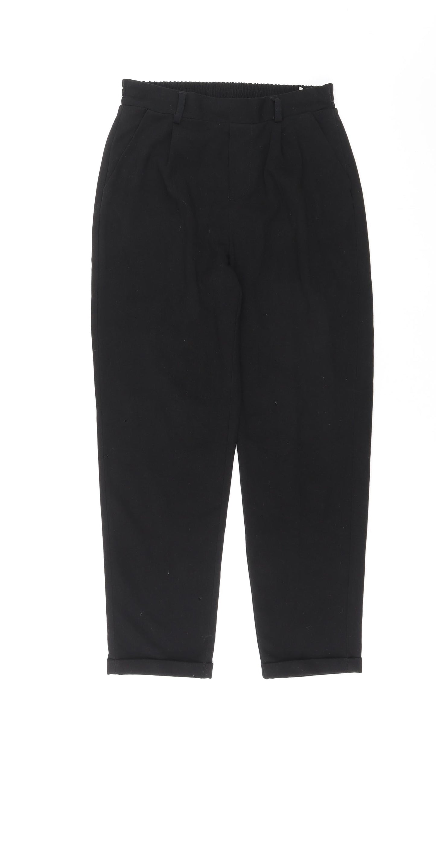 Stradivarius Womens Black Polyester Dress Pants Trousers Size S L25 in Regular