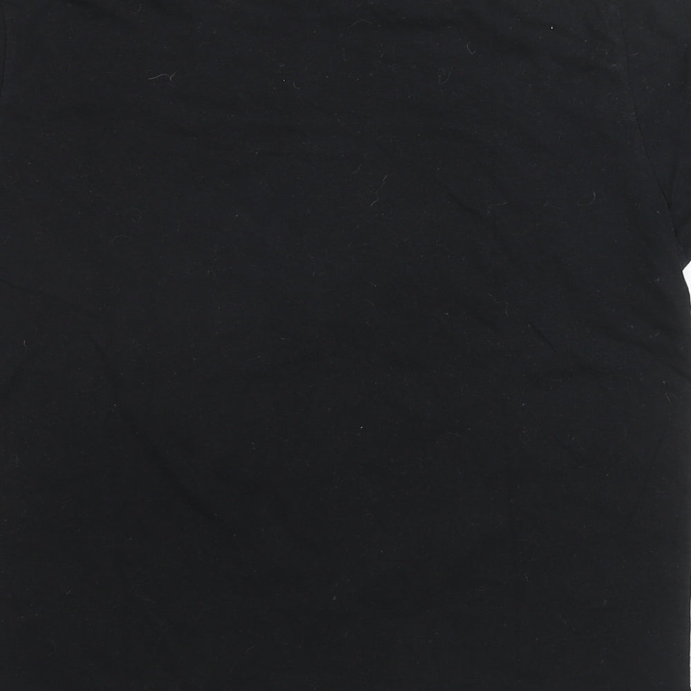 Stranger Things Womens Black Cotton Basic T-Shirt Size S Round Neck - Stranger Things