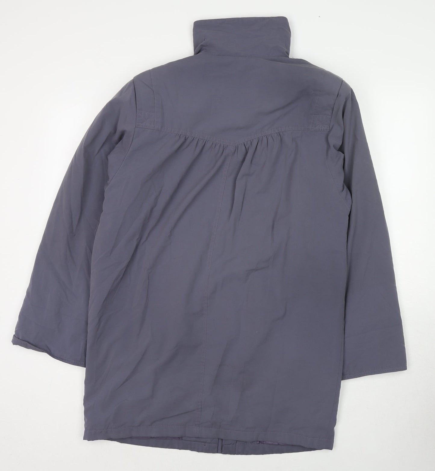 Telemac Womens Purple Parka Coat Size 10 Zip