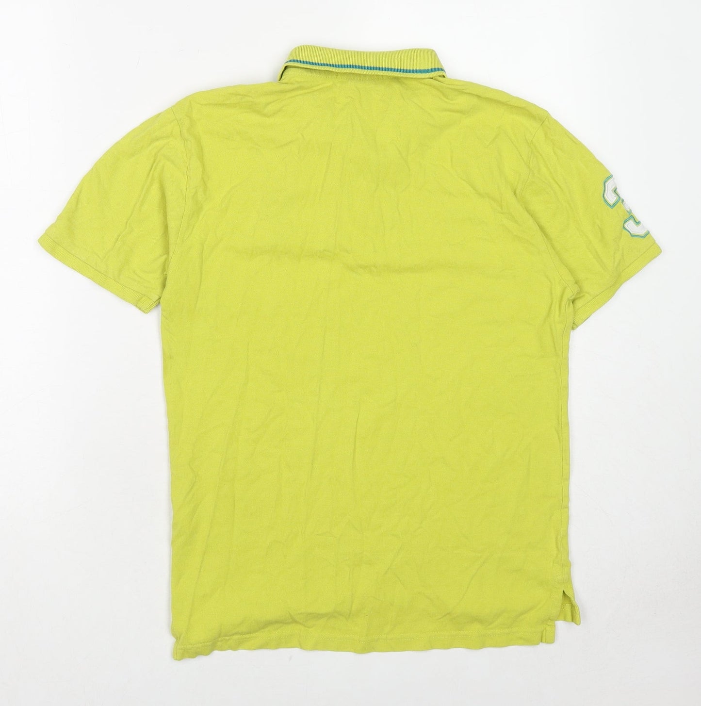 US Polo Assn. Womens Green Cotton Basic Polo Size 18 Collared