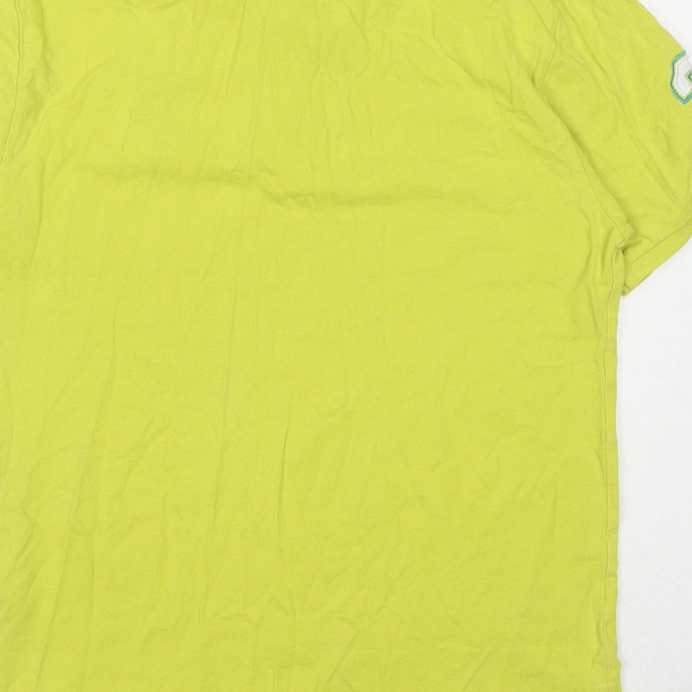 US Polo Assn. Womens Green Cotton Basic Polo Size 18 Collared