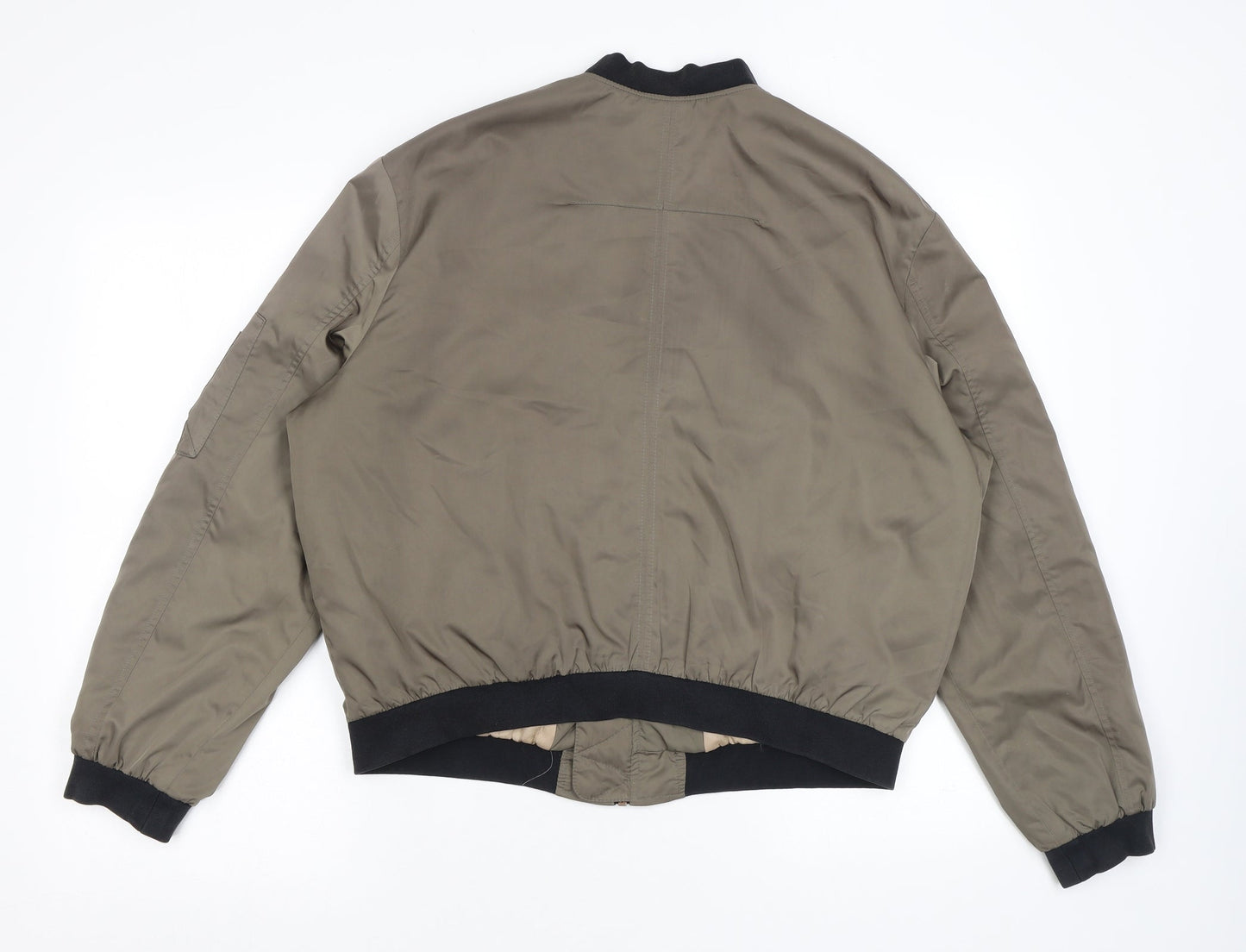 Zara Womens Green Jacket Size L Zip