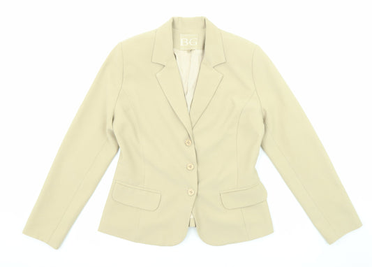 Brasil Em Gotas Womens Beige Jacket Blazer Size M Button