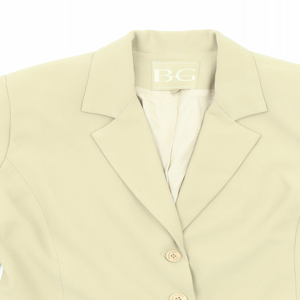 Brasil Em Gotas Womens Beige Jacket Blazer Size M Button