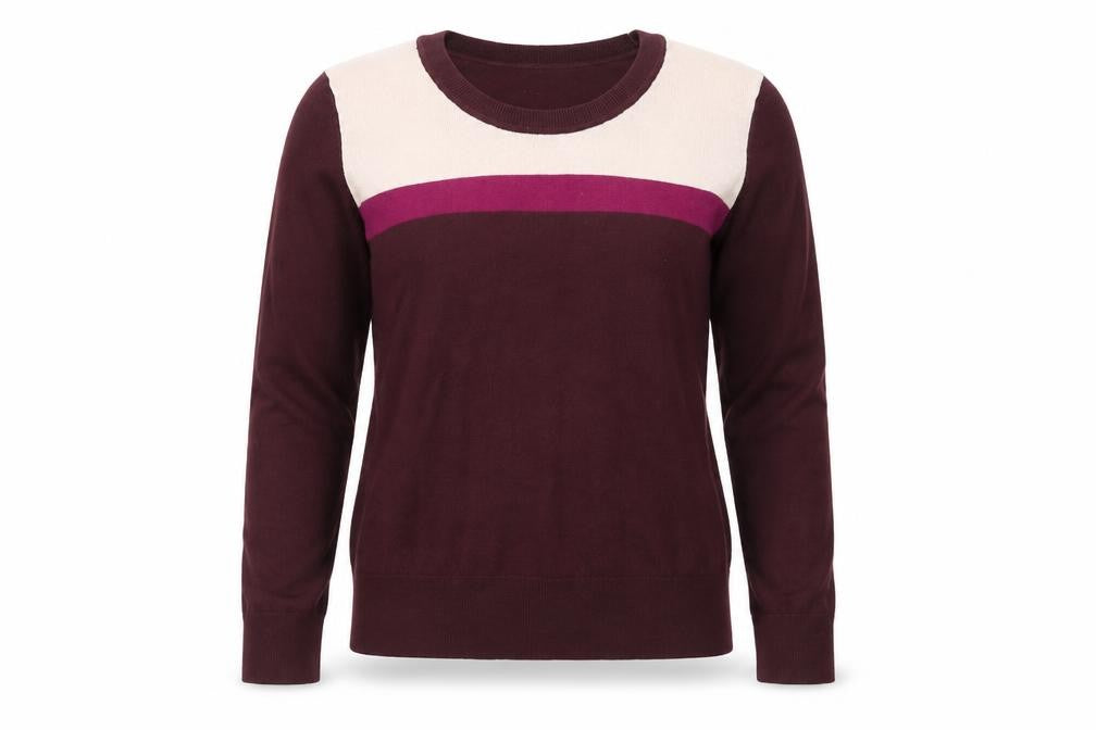 Gap Womens Purple Round Neck Cotton Pullover Jumper Size XS