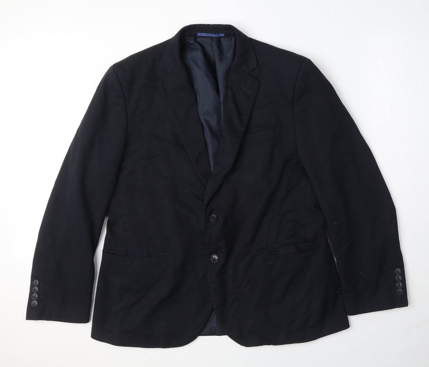 Marks and Spencer Mens Blue Polyester Jacket Suit Jacket Size 42 Regular