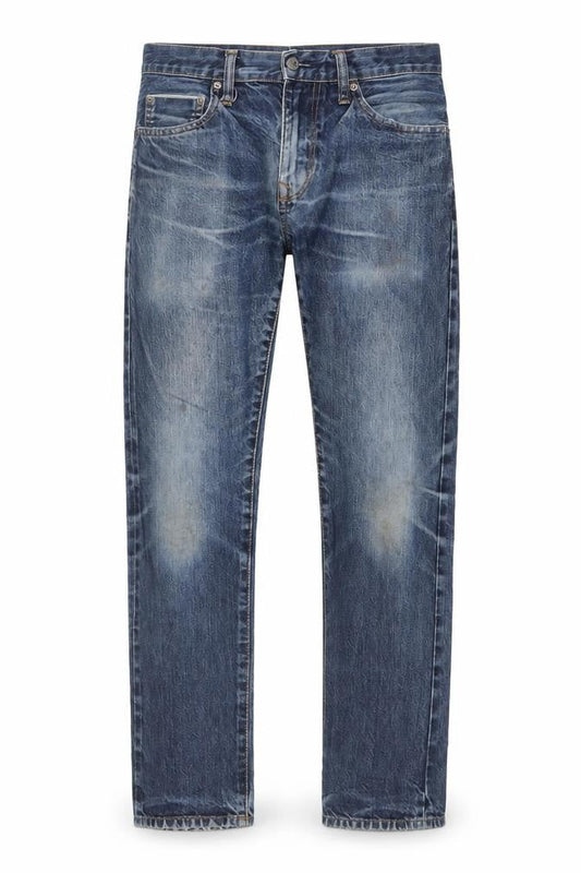 Gap Mens Blue Cotton Straight Jeans Size 29 in L30 in Slim Button