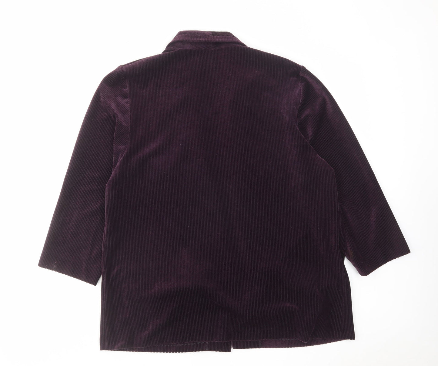 Toddy Womens Purple Jacket Blazer Size 18
