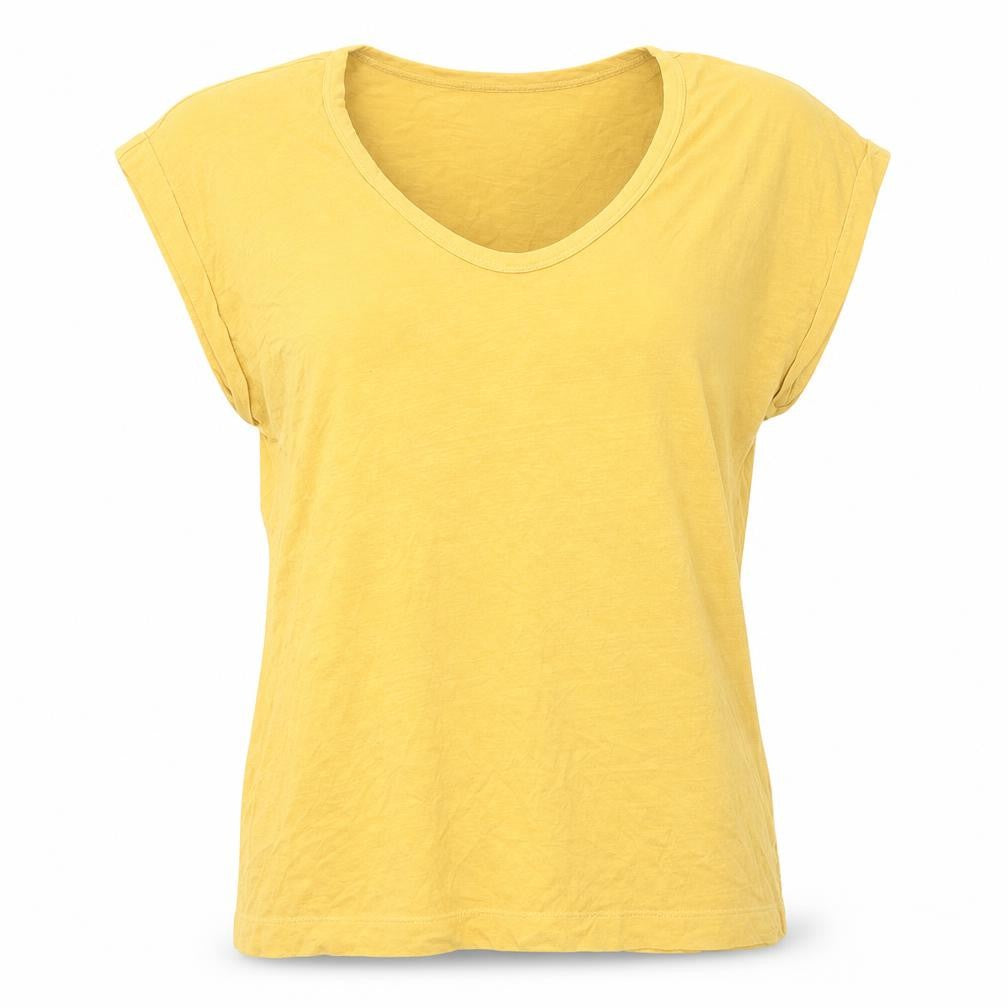 Womens UK Size S Gap Yellow Cotton Tank