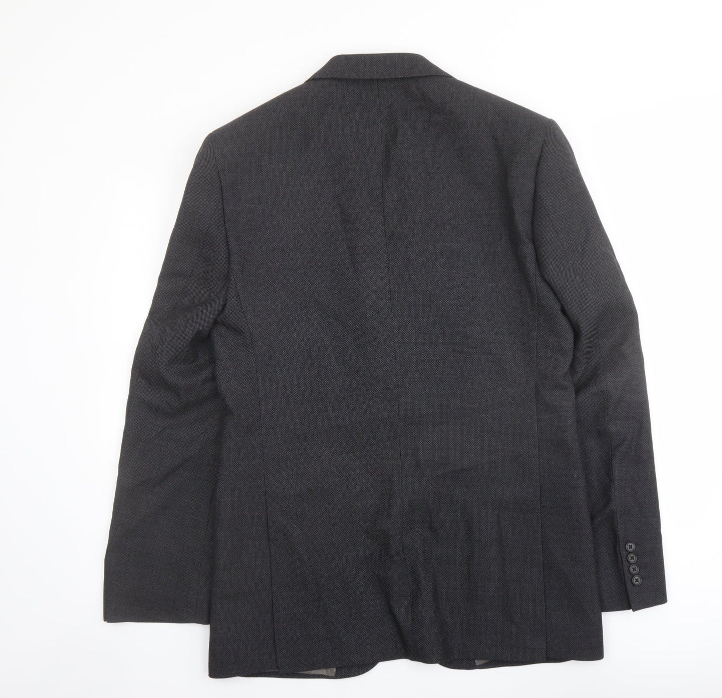 Marks and Spencer Mens Grey Wool Jacket Suit Jacket Size 38 Regular
