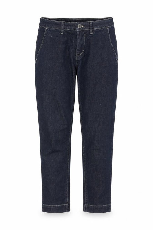 United Colors of Benetton Womens Blue Cotton Straight Jeans Size 6 L25.5 in Regular Zip