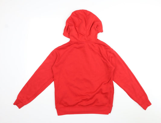 Disney Womens Red Polyester Pullover Hoodie Size XS Pullover
