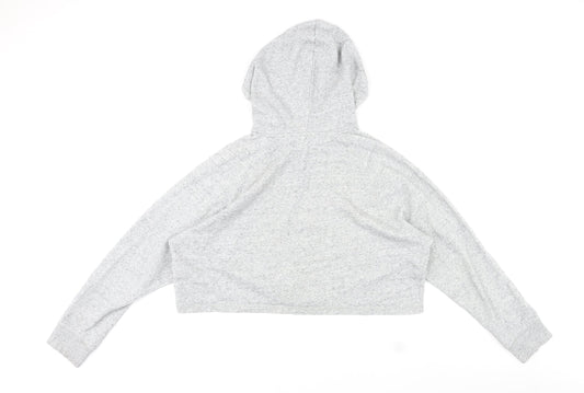 Divided by H&M Womens Grey Cotton Pullover Hoodie Size L Pullover