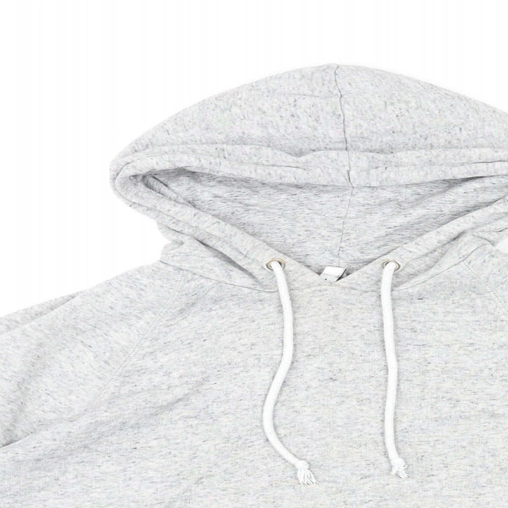 Divided by H&M Womens Grey Cotton Pullover Hoodie Size L Pullover