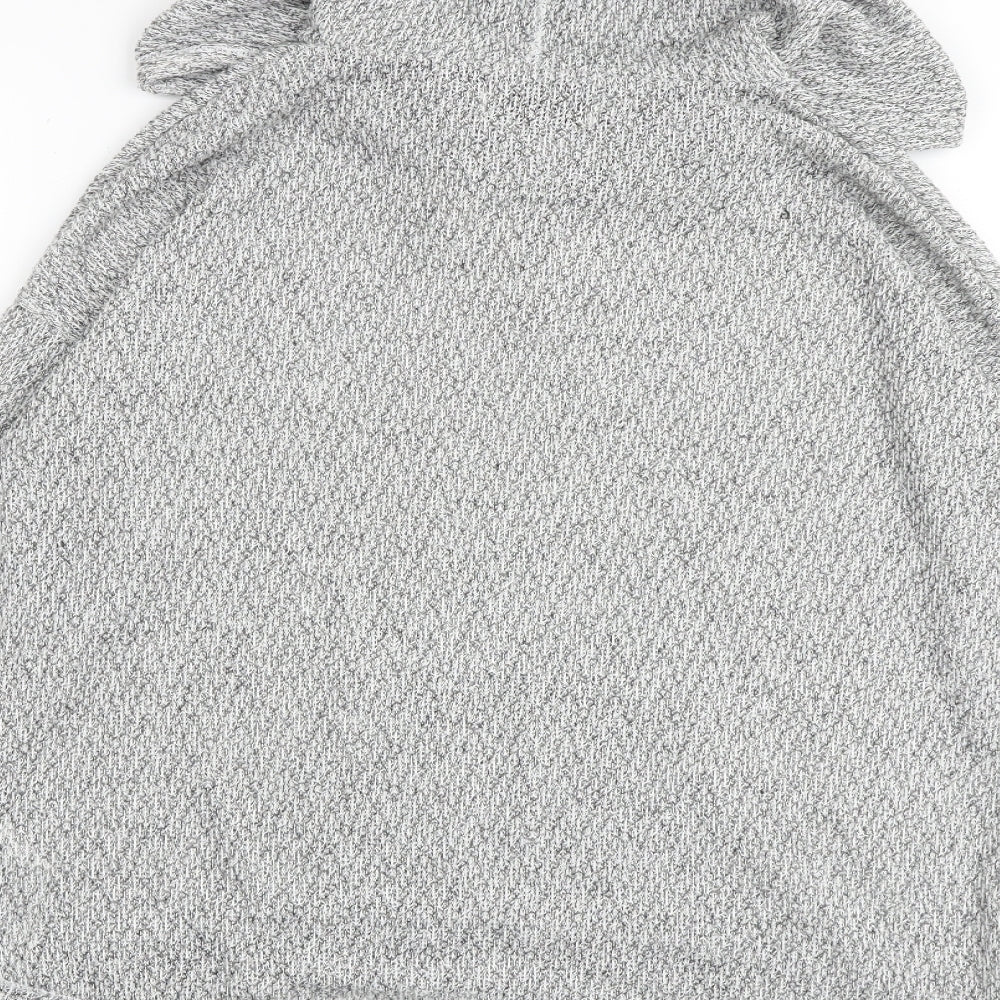 Hollister Mens Grey Polyester Pullover Hoodie Size M