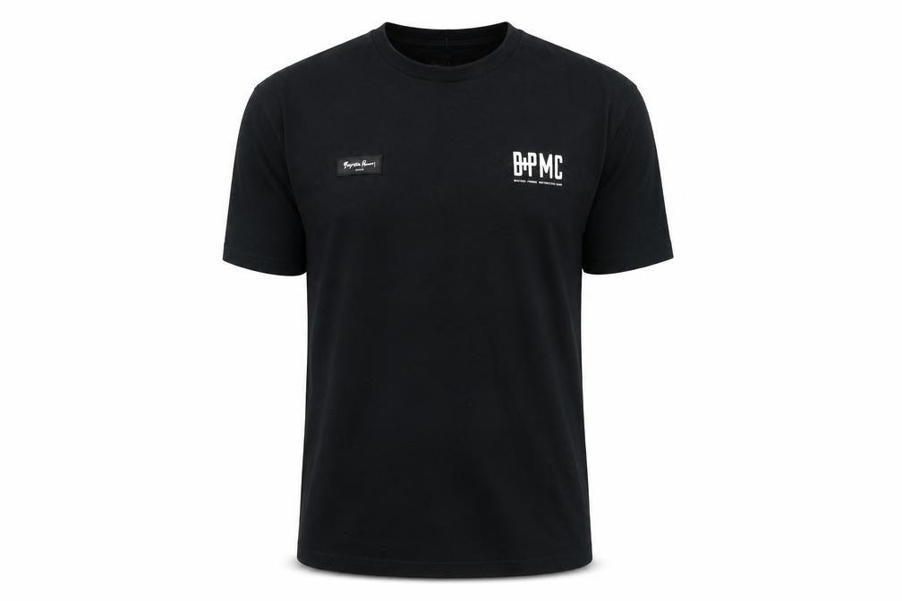 Buster + Punch Mens Black Cotton T-Shirt Size XS Round Neck