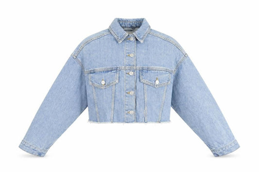 Topshop Womens Blue Jacket Size 8 Button