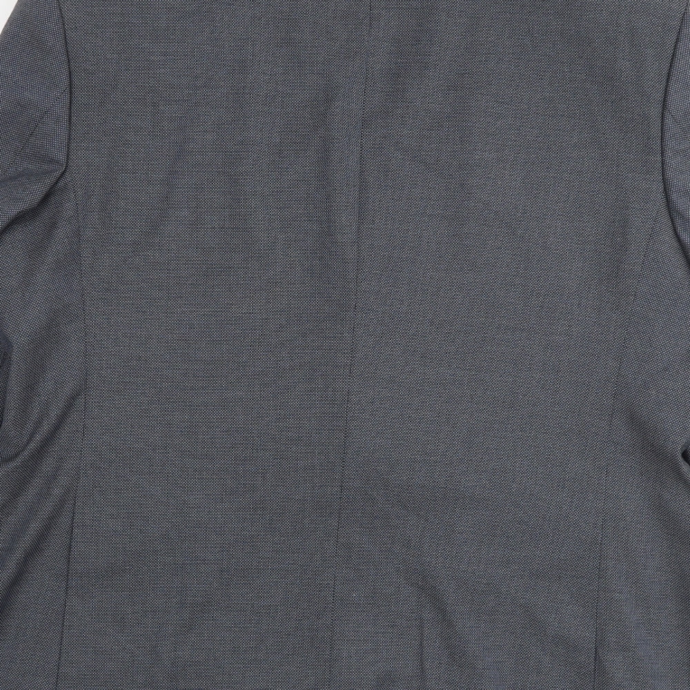Marks and Spencer Mens Blue Polyester Jacket Suit Jacket Size 42 Regular
