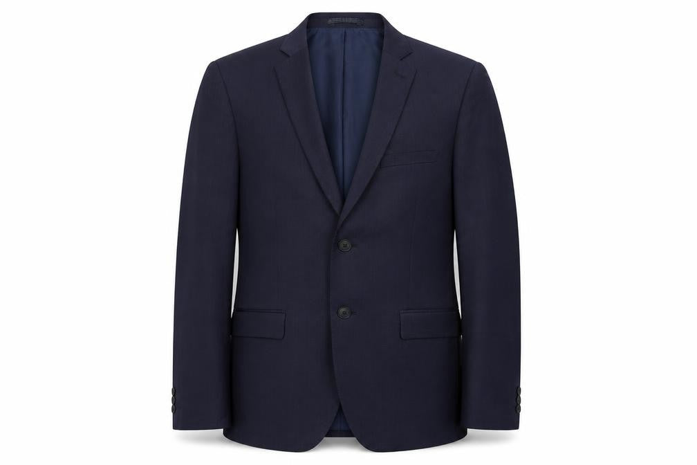 Marks and Spencer Mens Blue Wool Jacket Blazer Size 38 Regular