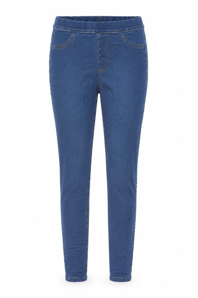 Marks and Spencer Womens Blue Cotton Skinny Jeans Size 10 L26 in Regular