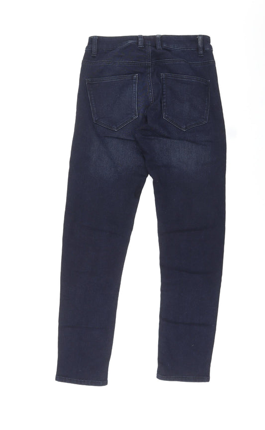NEXT Womens Blue Cotton Skinny Jeans Size 28 in L30 in Regular Zip