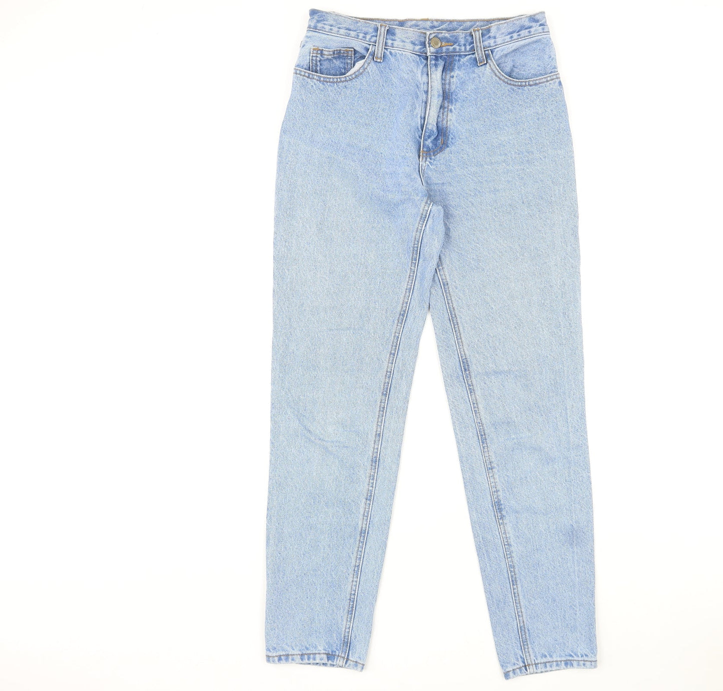 J.Galt Womens Blue Cotton Straight Jeans Size M L30 in Regular Zip