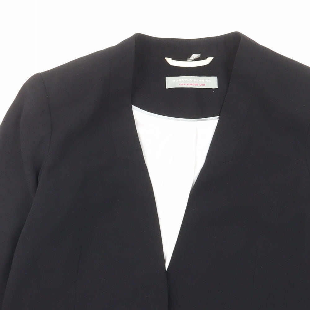 Dorothy Perkins Womens Black Jacket Blazer Size 8