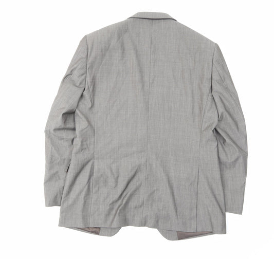 Autograph Mens Grey Wool Jacket Suit Jacket Size 42 Regular - Inside pockets