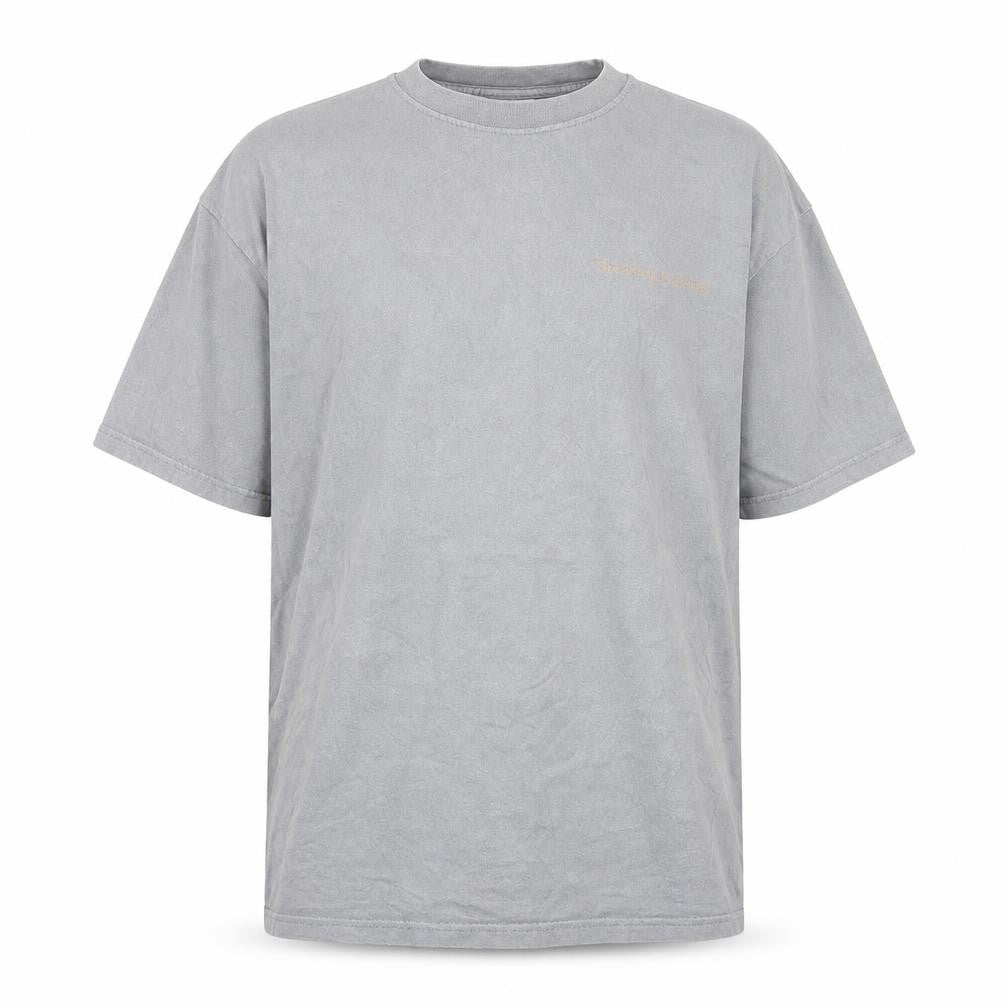 swampbreed Mens Grey Cotton T-Shirt Size M Crew Neck