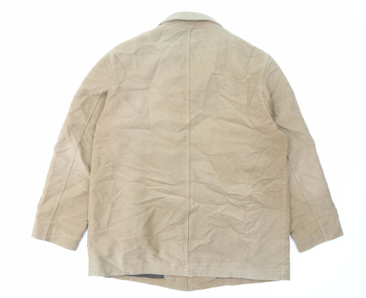 NEXT Mens Brown Jacket Size L Button