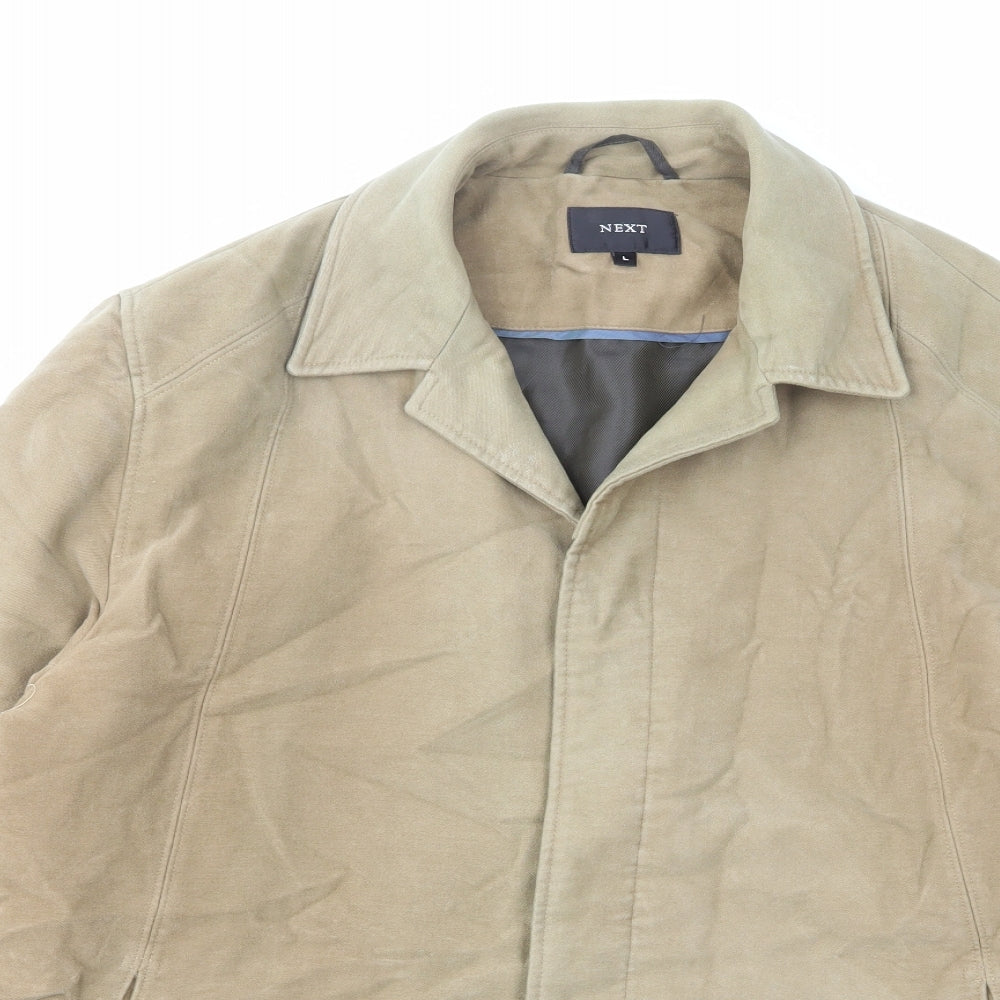NEXT Mens Brown Jacket Size L Button