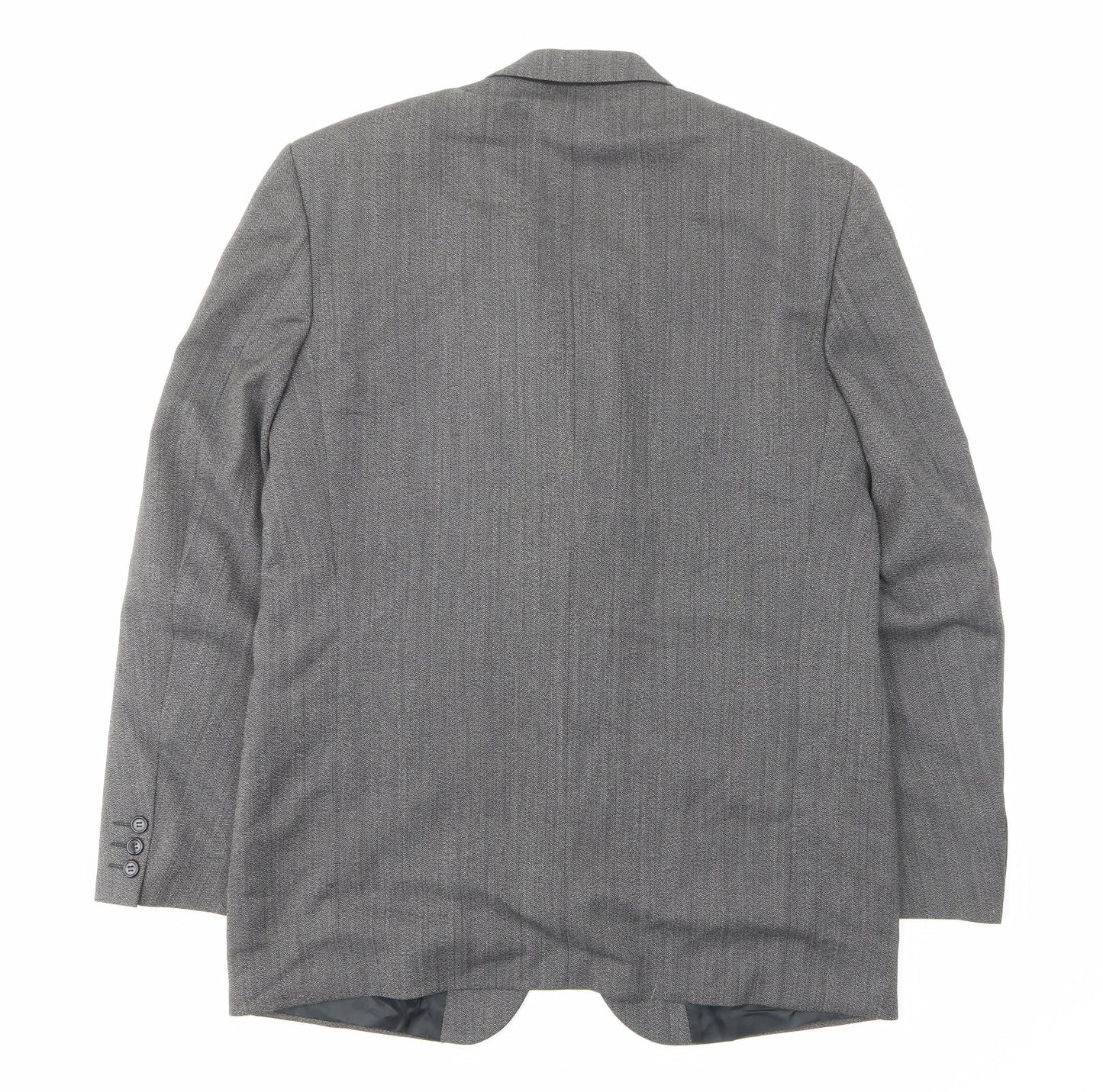 Ciro Citterio Mens Grey Wool Jacket Suit Jacket Size 42 Regular - Pockets