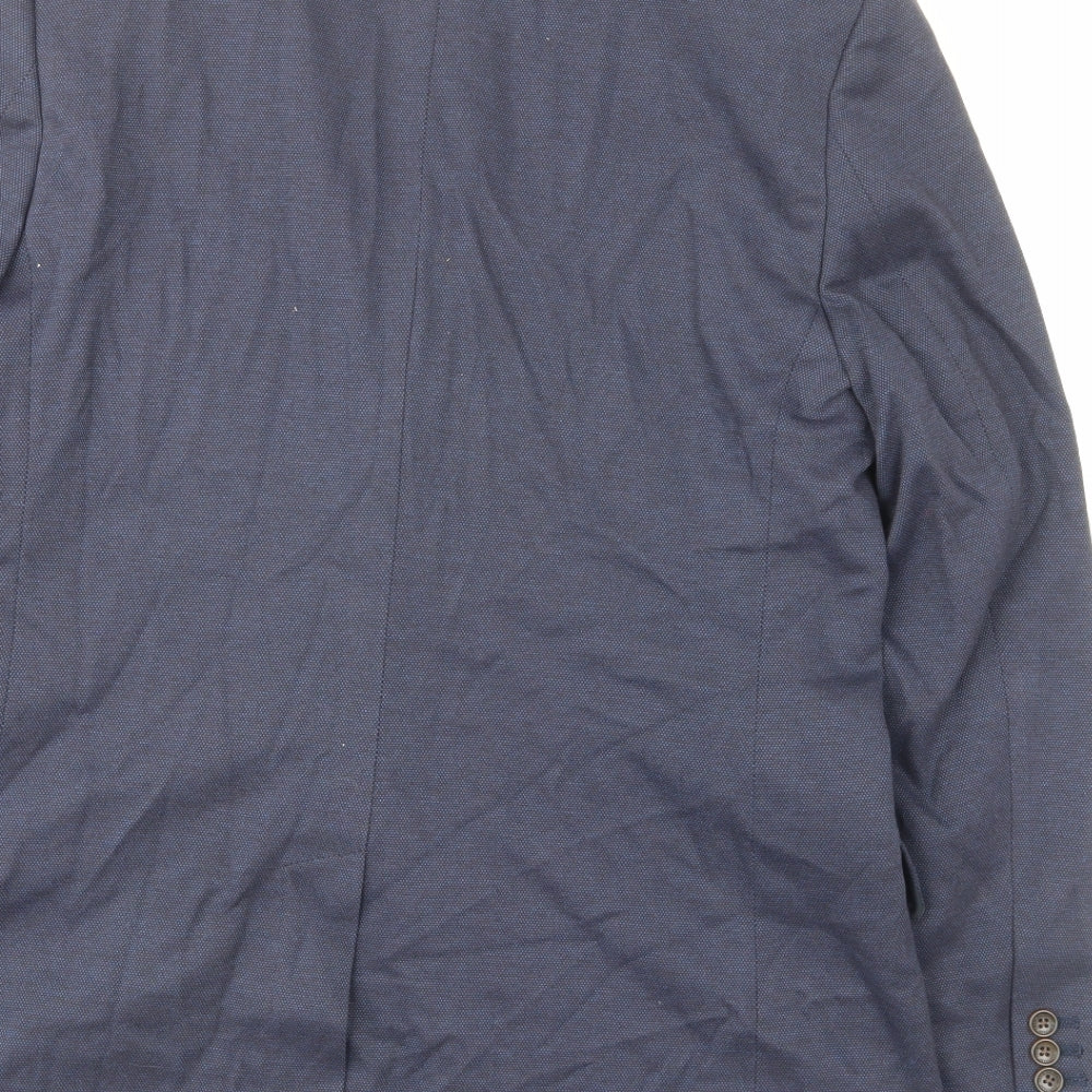 Crew Clothing Mens Blue Camel Jacket Suit Jacket Size 40 Regular - Pockets