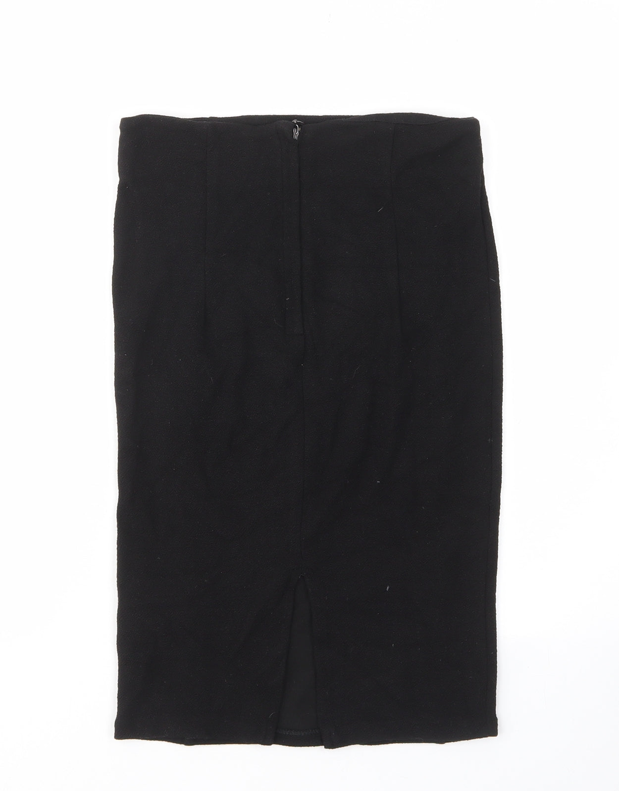 Zara Womens Black Viscose A-Line Skirt Size S - Elastic waist