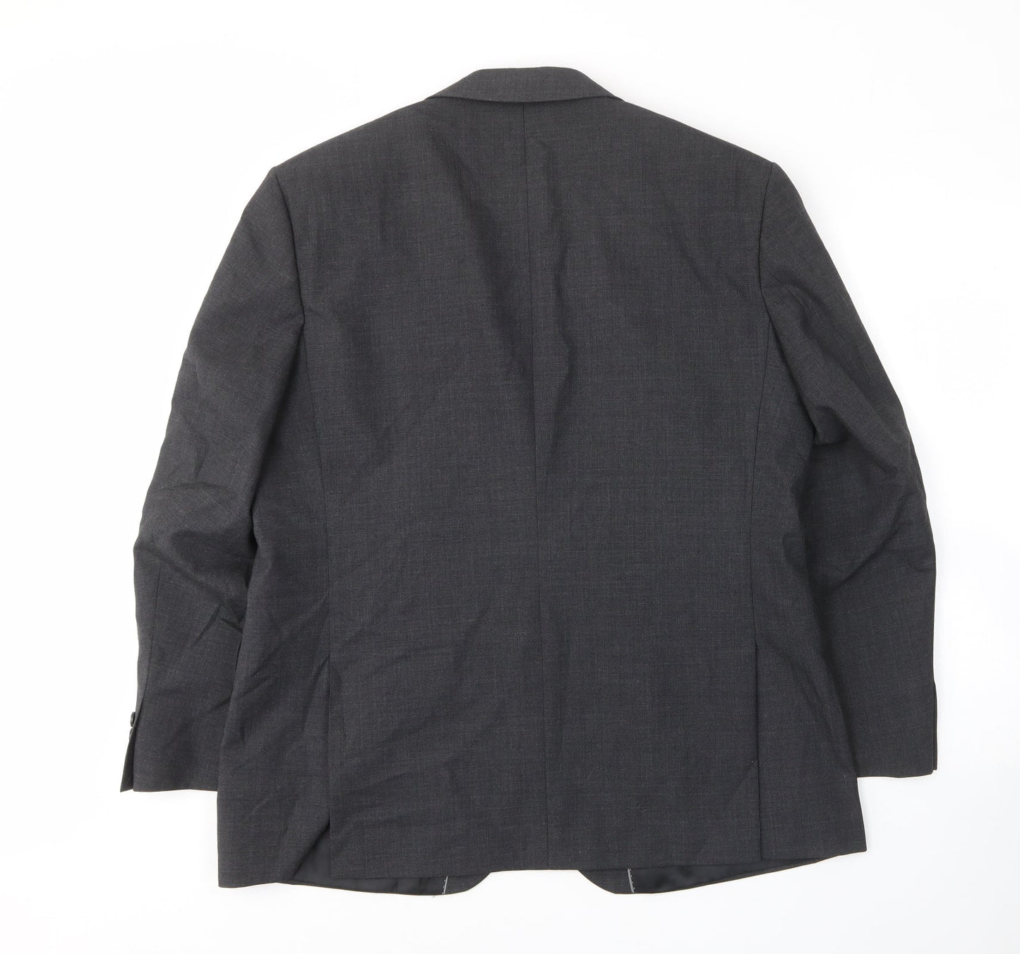 Debenhams Mens Grey Wool Jacket Suit Jacket Size 44 Regular - Inside pockets