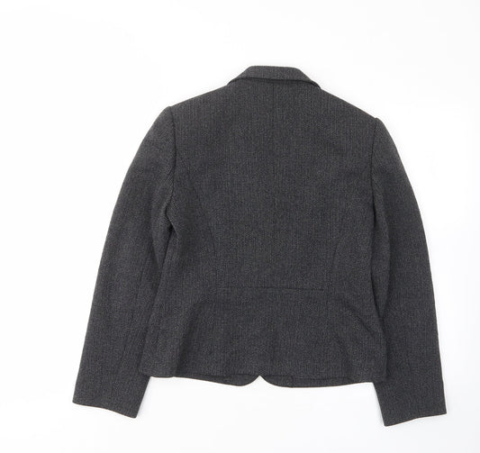 NEXT Womens Grey Jacket Blazer Size 10 Button - Pockets