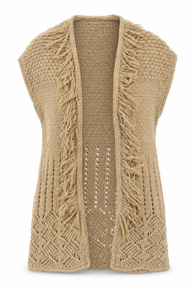 NEXT Girls Brown V-Neck Acrylic Cardigan Jumper Size 11-12 Years Pullover