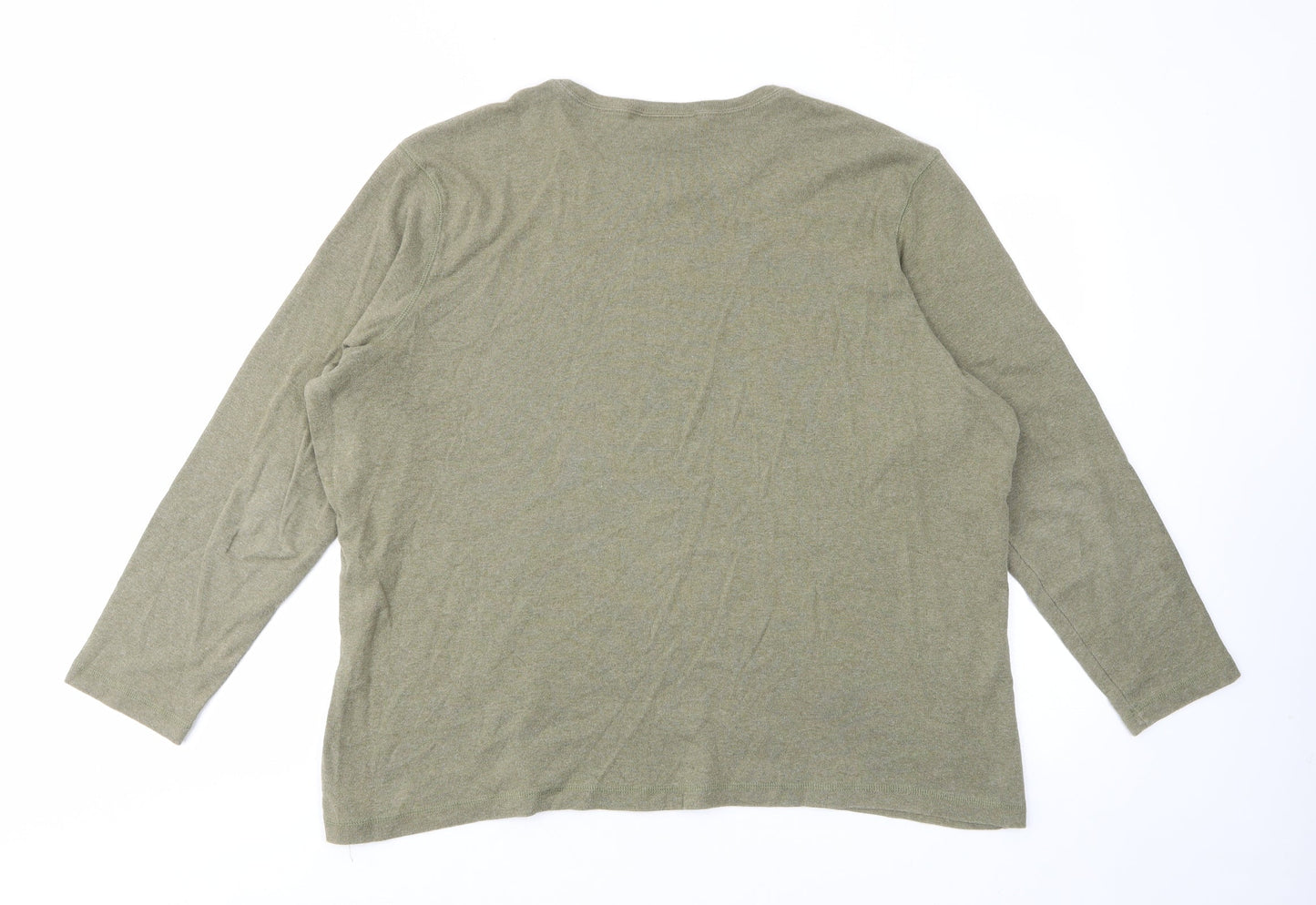 Liz Claiborne Womens Green Cotton Pullover Sweatshirt Size L Pullover