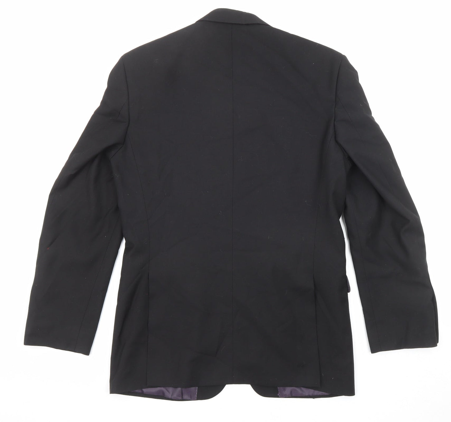 Burton Mens Black Polyester Jacket Suit Jacket Size 38 Regular