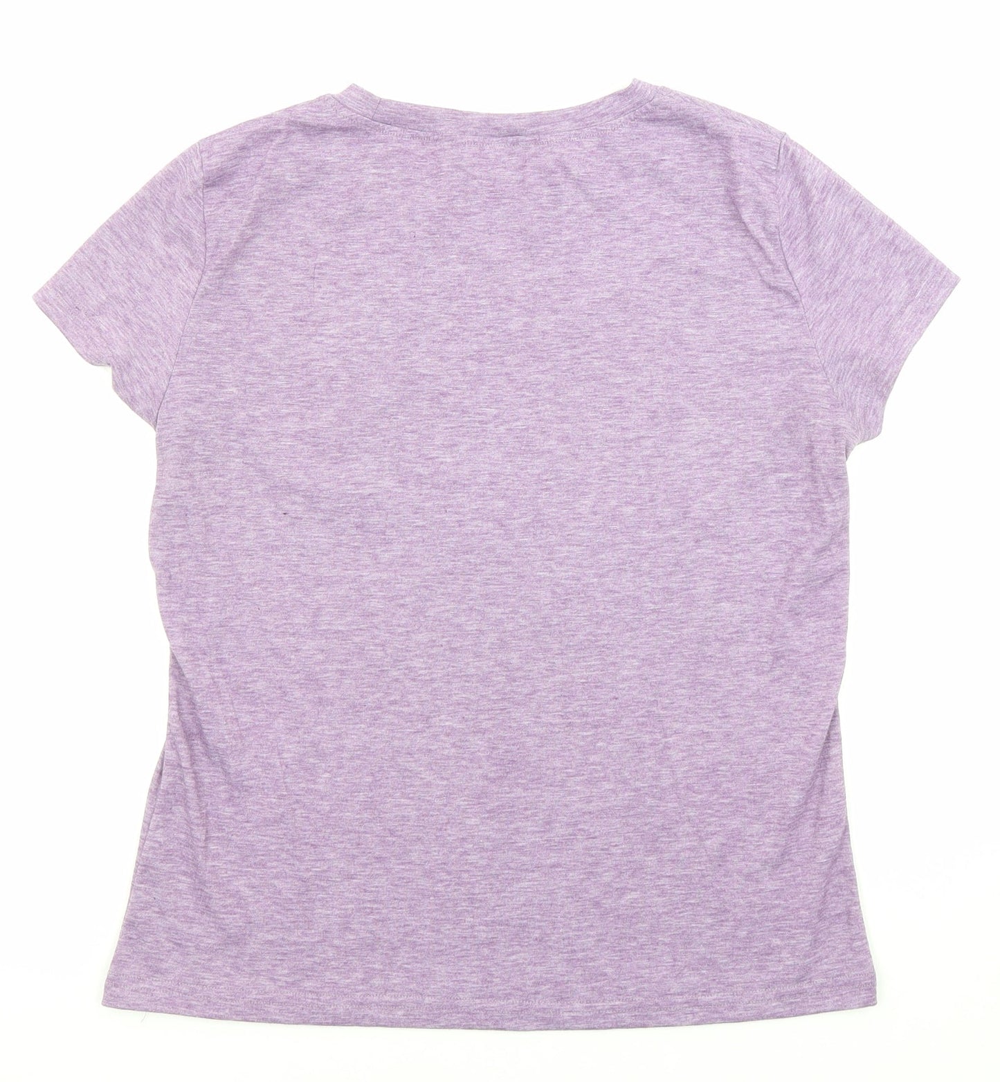 Soulmia Womens Purple Polyester Jersey T-Shirt Size S Roll Neck - Unicorn, Like a normal aunt but more awesome