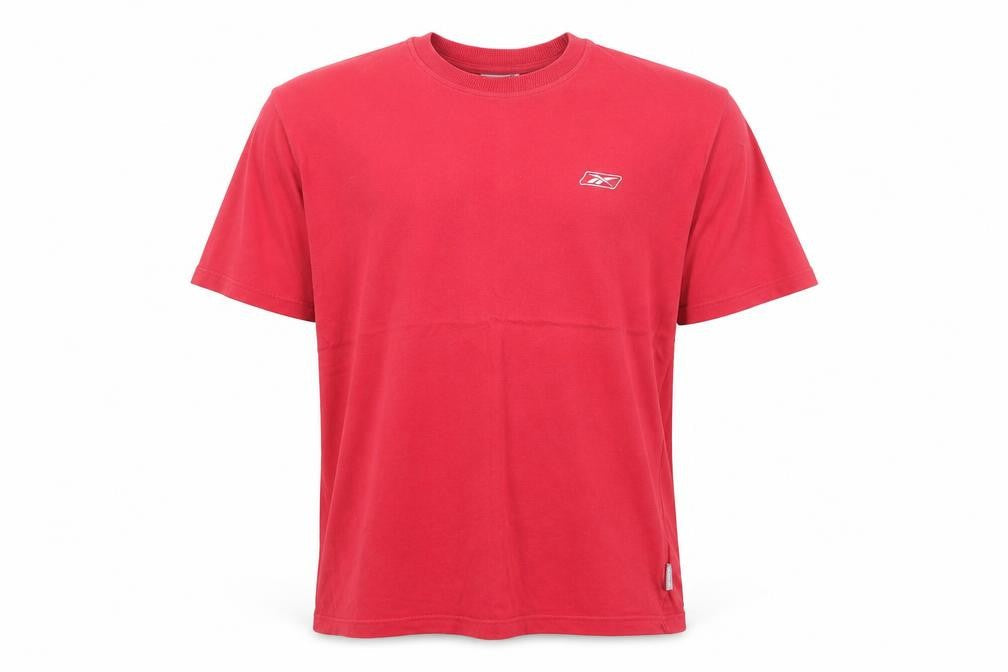 Mens UK Size M Reebok Red  Cotton T-Shirt